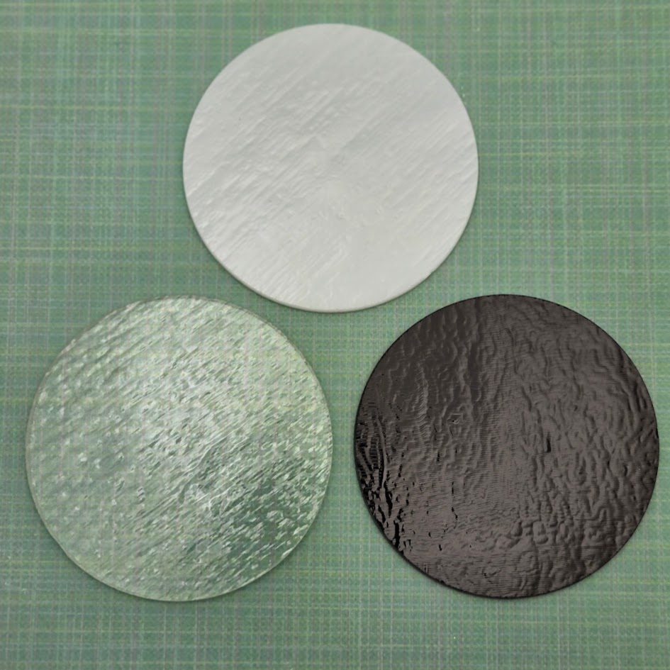 ONE 90 COE 3 inch Circle Black White or Clear Fusing Supplies Precut Bullseye-