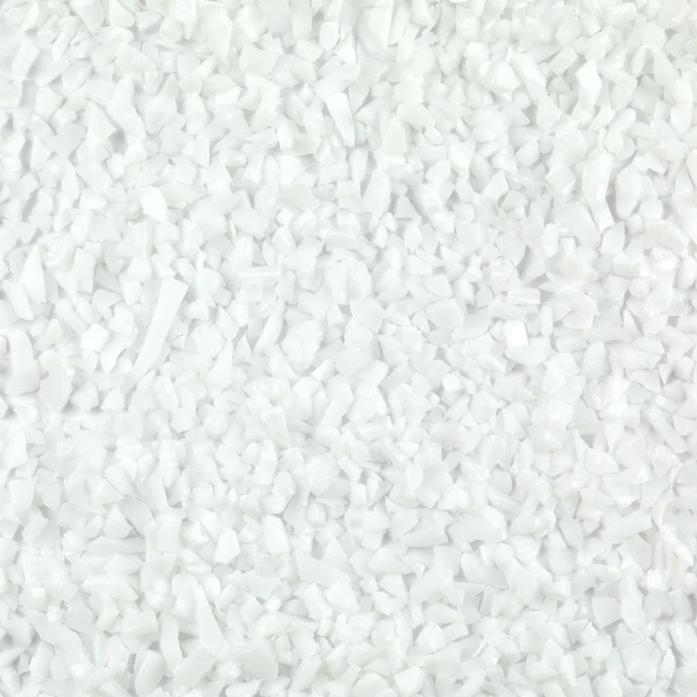 F5 200 96 White Opal COARSE 96 COE Frit 8.5 oz Jar-