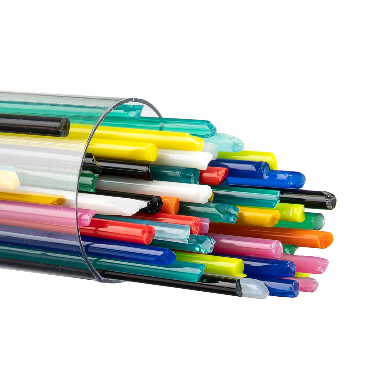 Full Tube 6.5 oz BULLSEYE Glass Stringer 2mm MIXED 8418 90 COE Fusing Lampwork-