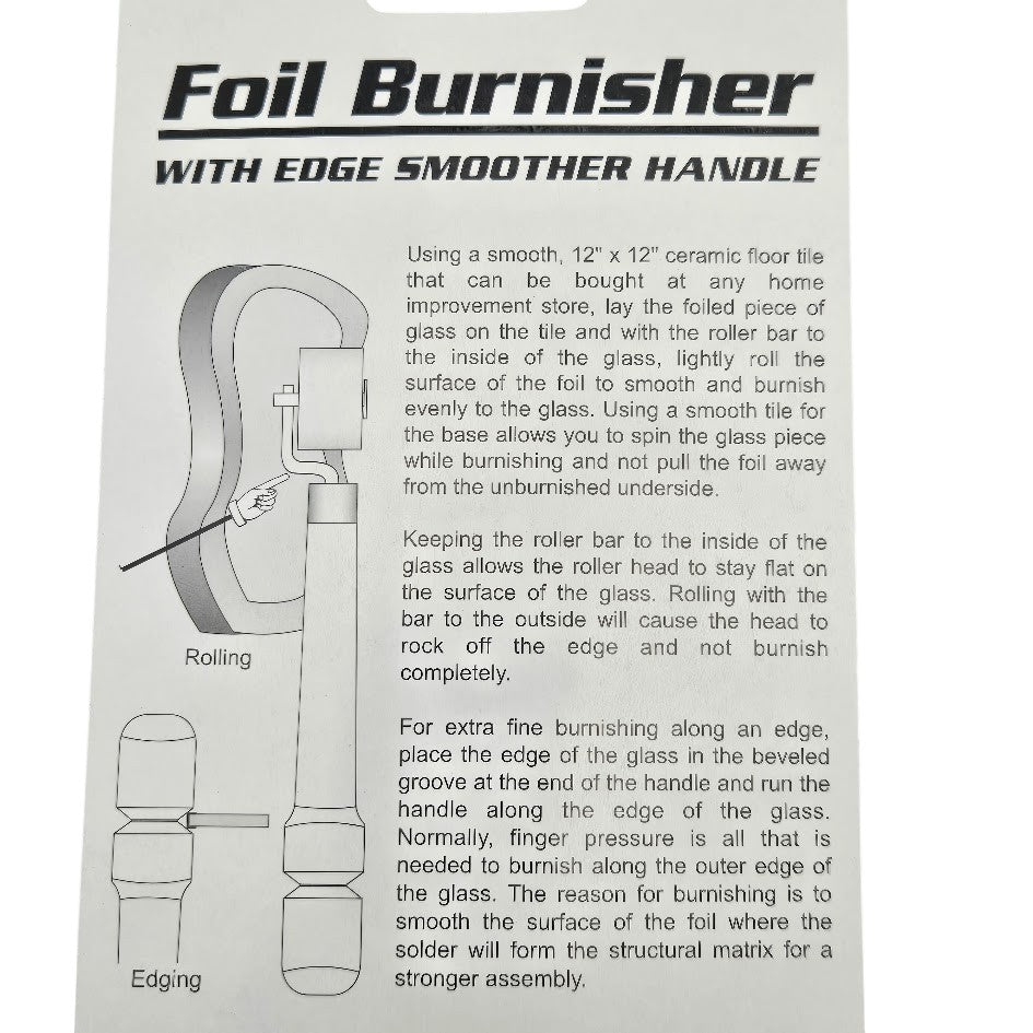 AANRAKU FOIL BURNISHER tool for Foiling Stained Glass Pieces Roller Fid Handy-