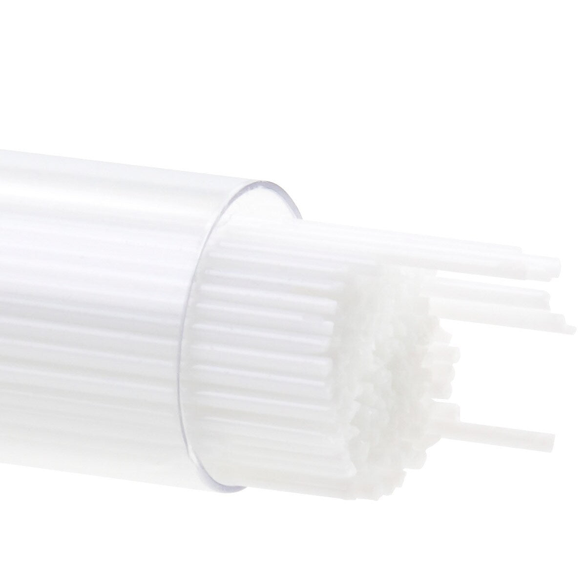 White 0013 Full Tube 6.5 oz BULLSEYE Glass Stringer 1mm 90 COE Fusing Lampwork-