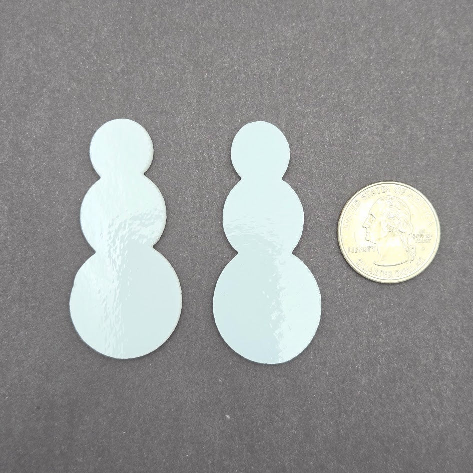 Snowman 96 COE Precut Glass Shapes Fusing Supplies Winter Christmas Holiday 96COE-Size Small (package of 2)