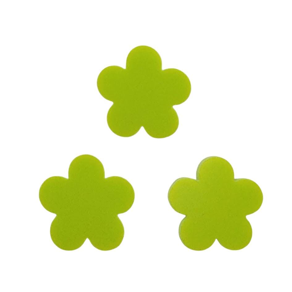 THREE Pieces Happy Flowers 96 COE Precut Glass Design Shape Choice of Color Size-