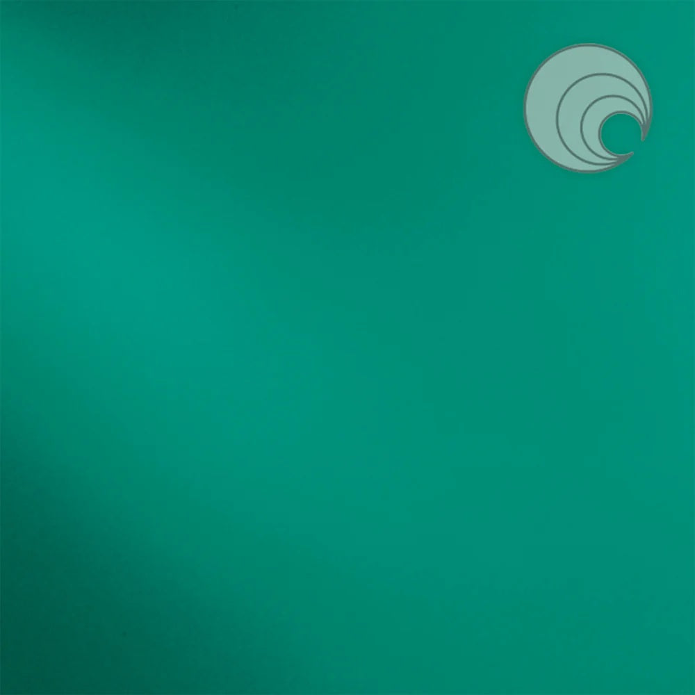 523.2 Teal Transparent 12 x 12 Inch Oceanside Compatible 96 COE Sheet Glass-