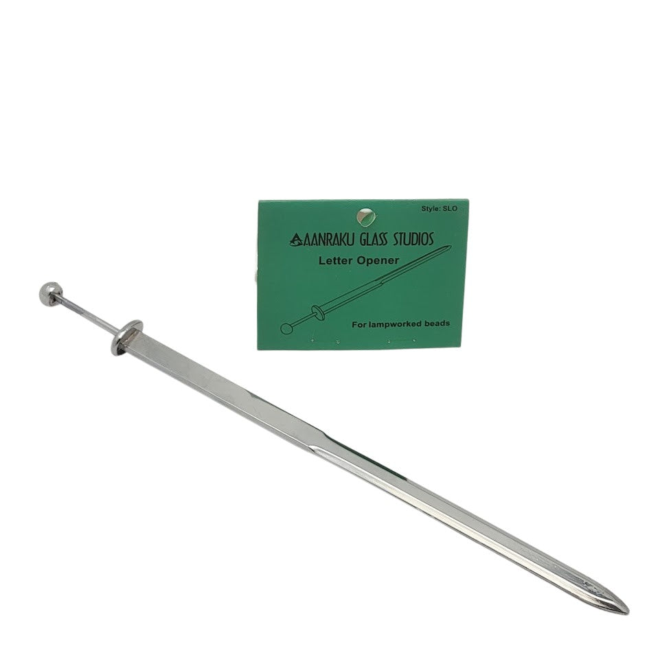 SHORT MANDREL LETTER OPENER Aanraku Fuse Glass Lampwork-