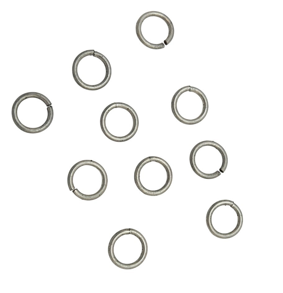 Curly Q - 3/8" Circles Package of Ten Design Elements Wire Shapes Hangers-