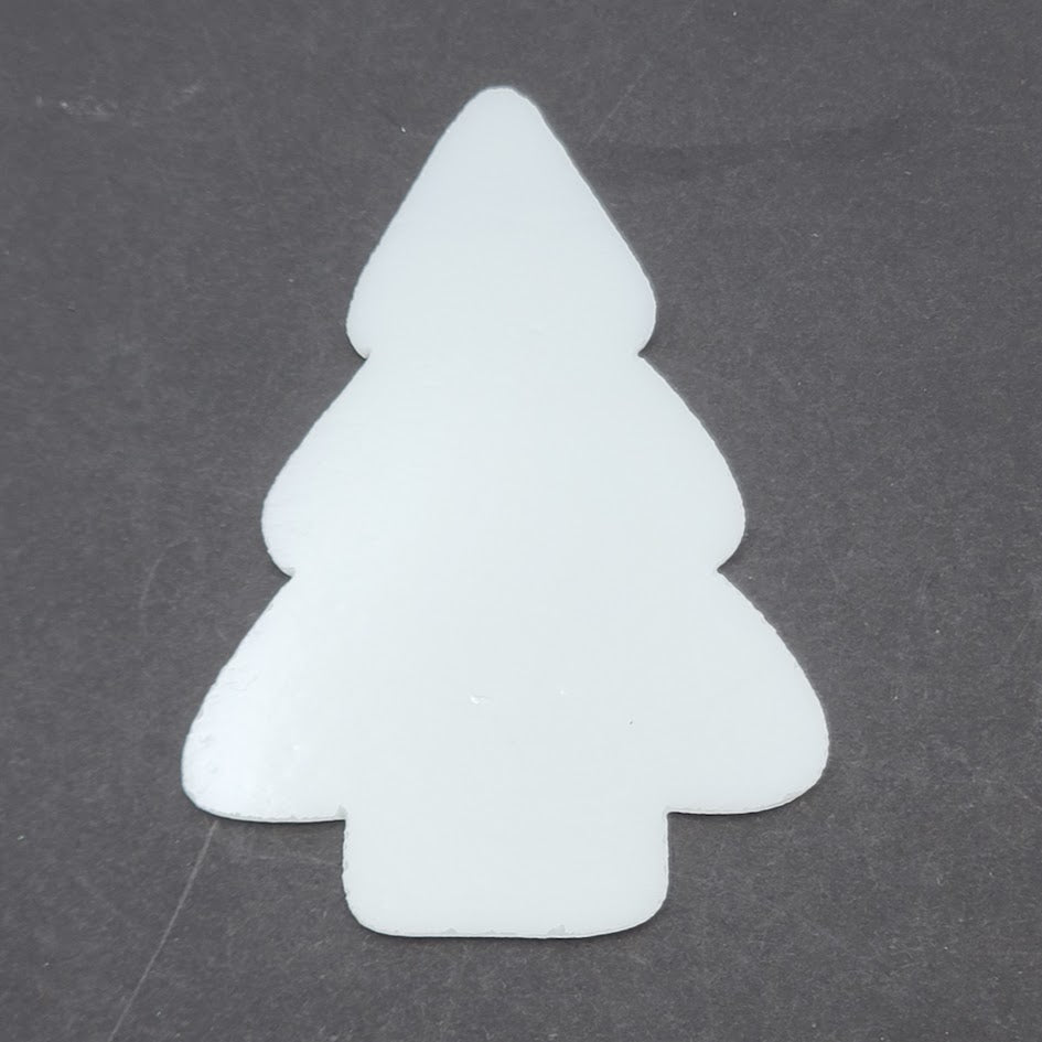 96 COE Christmas Tree Cakes Precut Glass Shapes Clear Or White Fusing Supplies-