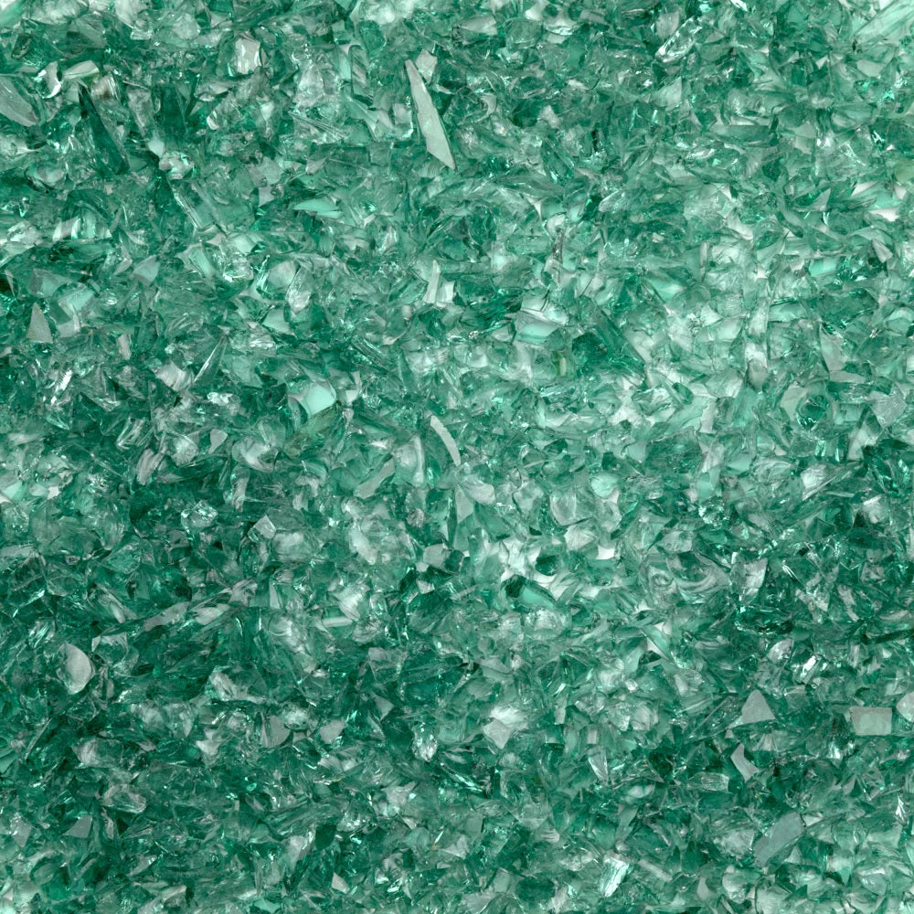 F5 5281 96 Sea Green Transparent COARSE 96 COE Frit 8.5 oz Jar-