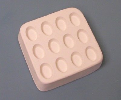 Little Fritters 12 MINI OVALS Pendant Earring Mold Great for Small Glass Kilns-