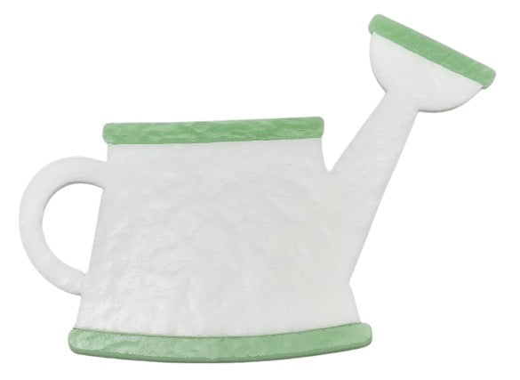 White Watering Can 90 COE Precut Glass Cluster for Fusing-