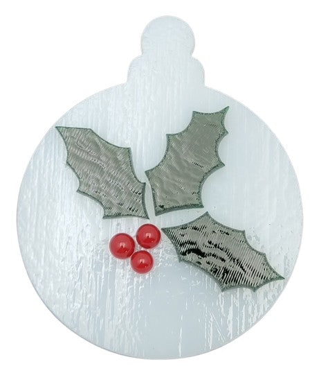 White One LARGE 90 COE Precut Glass Ornament Blanks Fusing Supplies 90COE-