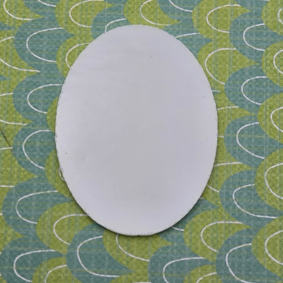3 or 6 OVALS 96 COE Precut Glass 1" 1 1/2" 2" Black or White or Clear Fusing Supplies-Size/Color/Quantity 1" White Six Pieces