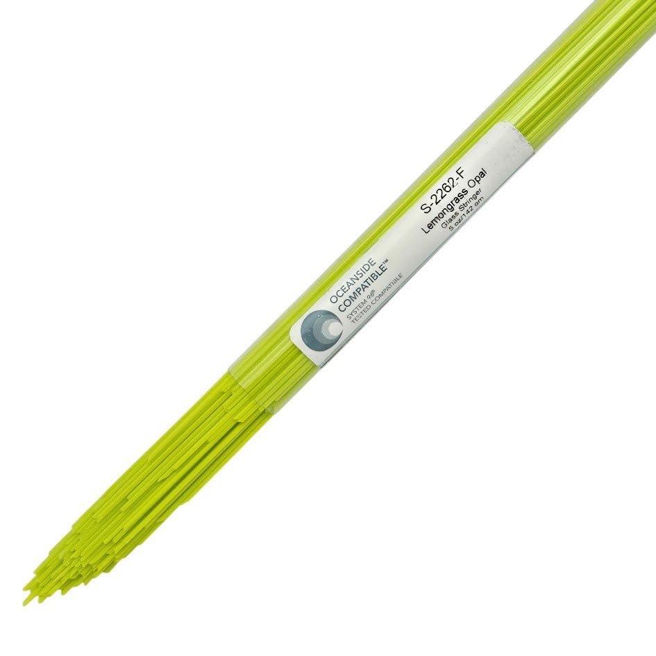2262 Lemongrass Opal Stringers Oceanside Compatible 96 COE Full 5 oz Tube Fusing Supplies-