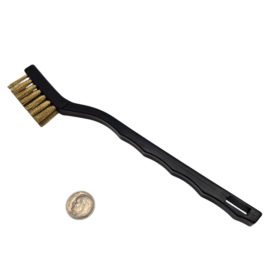 One BRASS WIRE BRUSH Tools Remove Oxidation Lead Came Stained Glass Supplies-