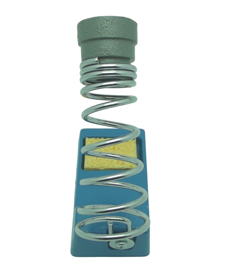 HEAVY Duty SOLDERING IRON STAND w Sponge Cast Iron & Aluminum Holds Most Brands-