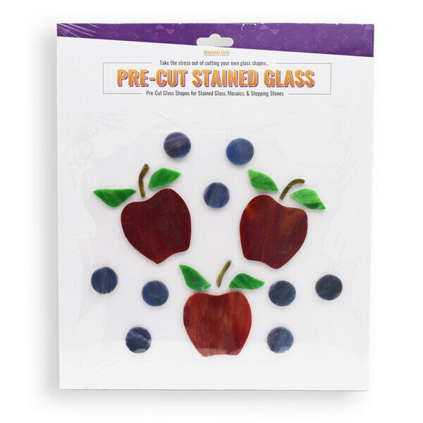 Stained Glass Apples For Mosaics Approximately 10x10"-