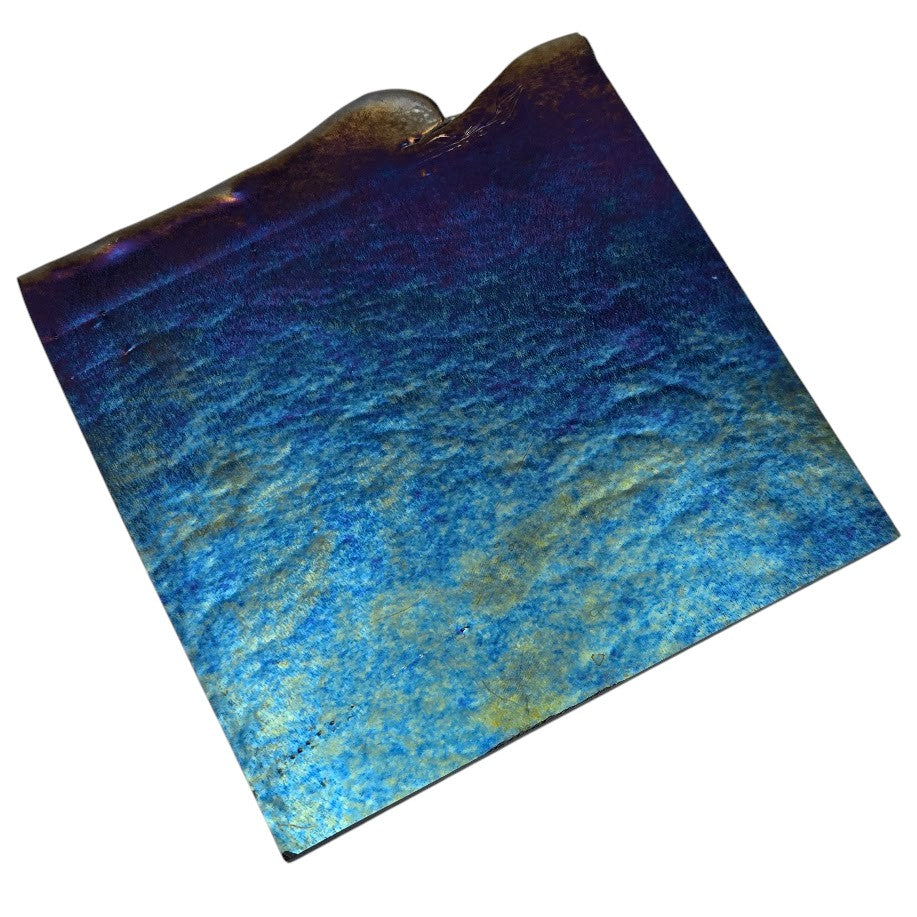 0100 Black Opal Gold Iridized 90 COE Bullseye Fusing Glass Sheet-