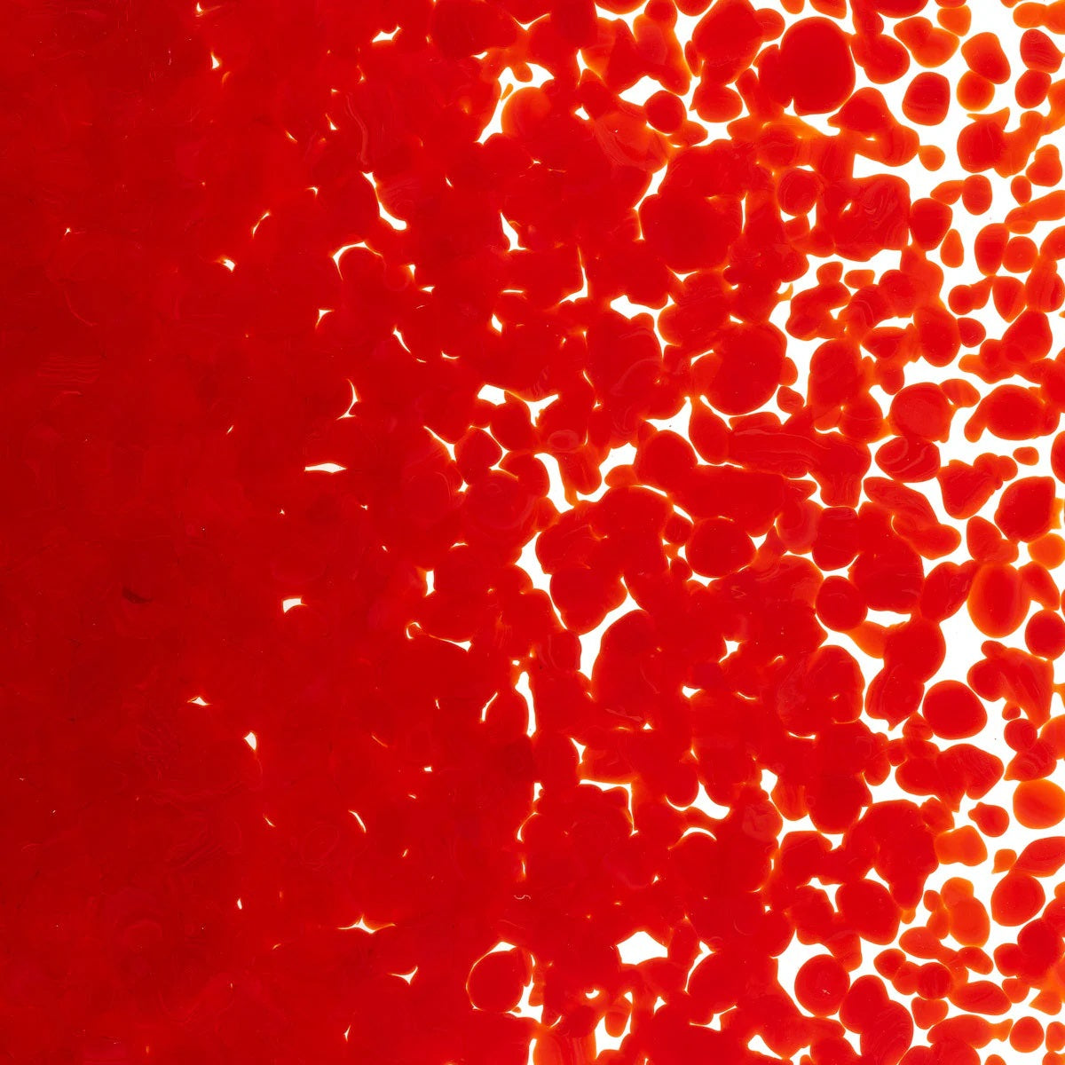 0124 Red Opal 90 COE MEDIUM Full Jar One Pound Bullseye Frit-