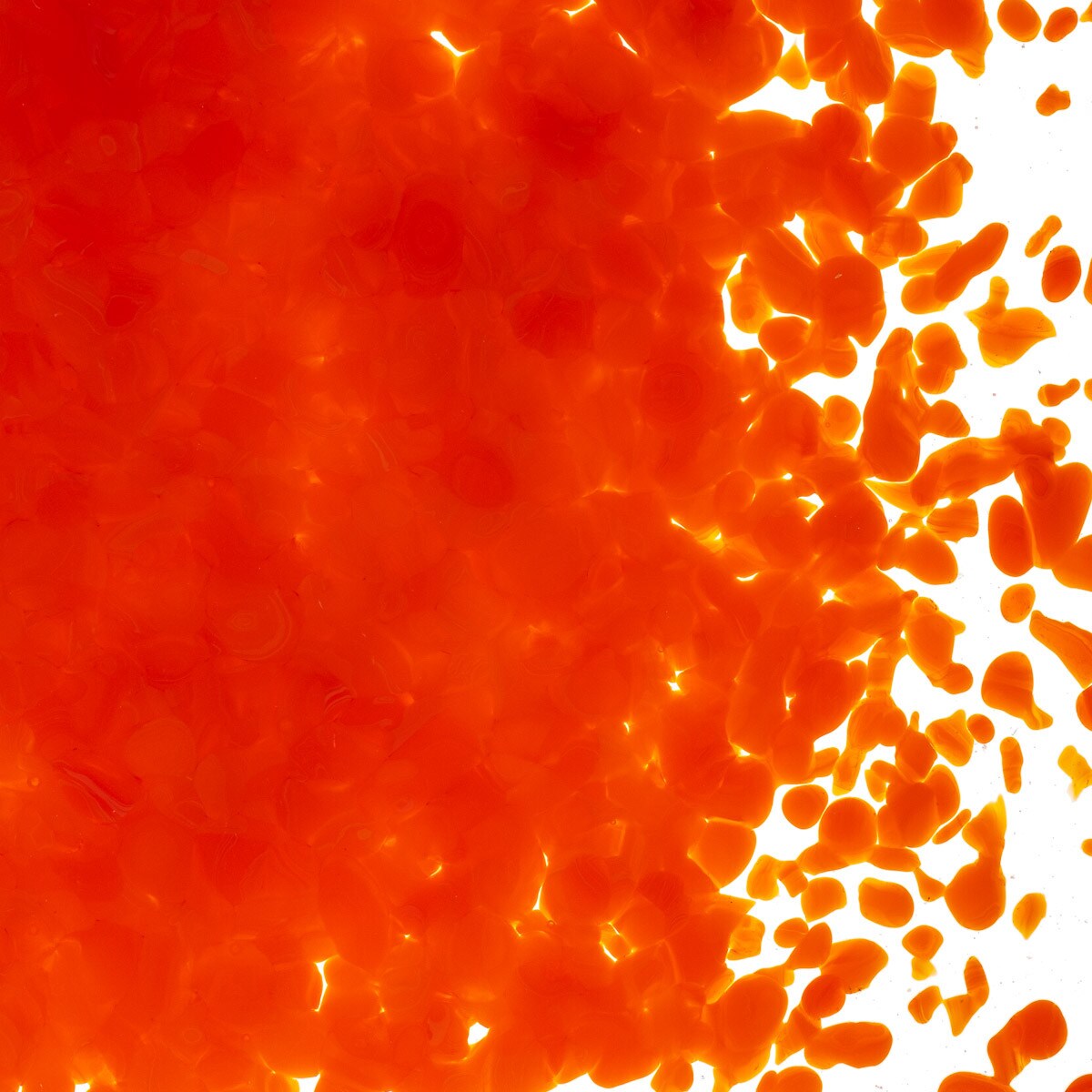 0125 Orange Opal 90 COE MEDIUM Full Jar One Pound Bullseye Frit-