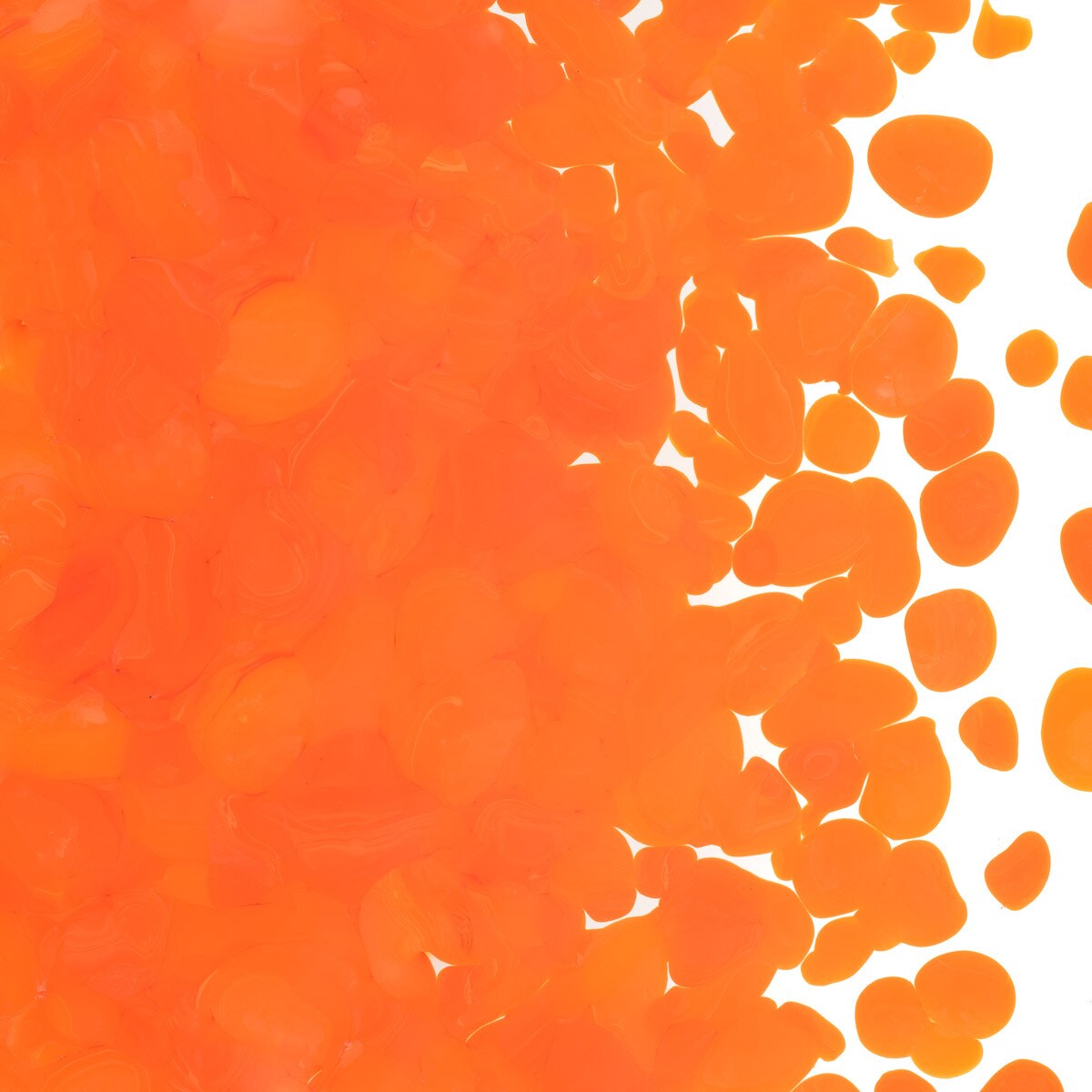 0125 Orange Opal 90 COE COARSE Full Jar One Pound Bullseye Frit-