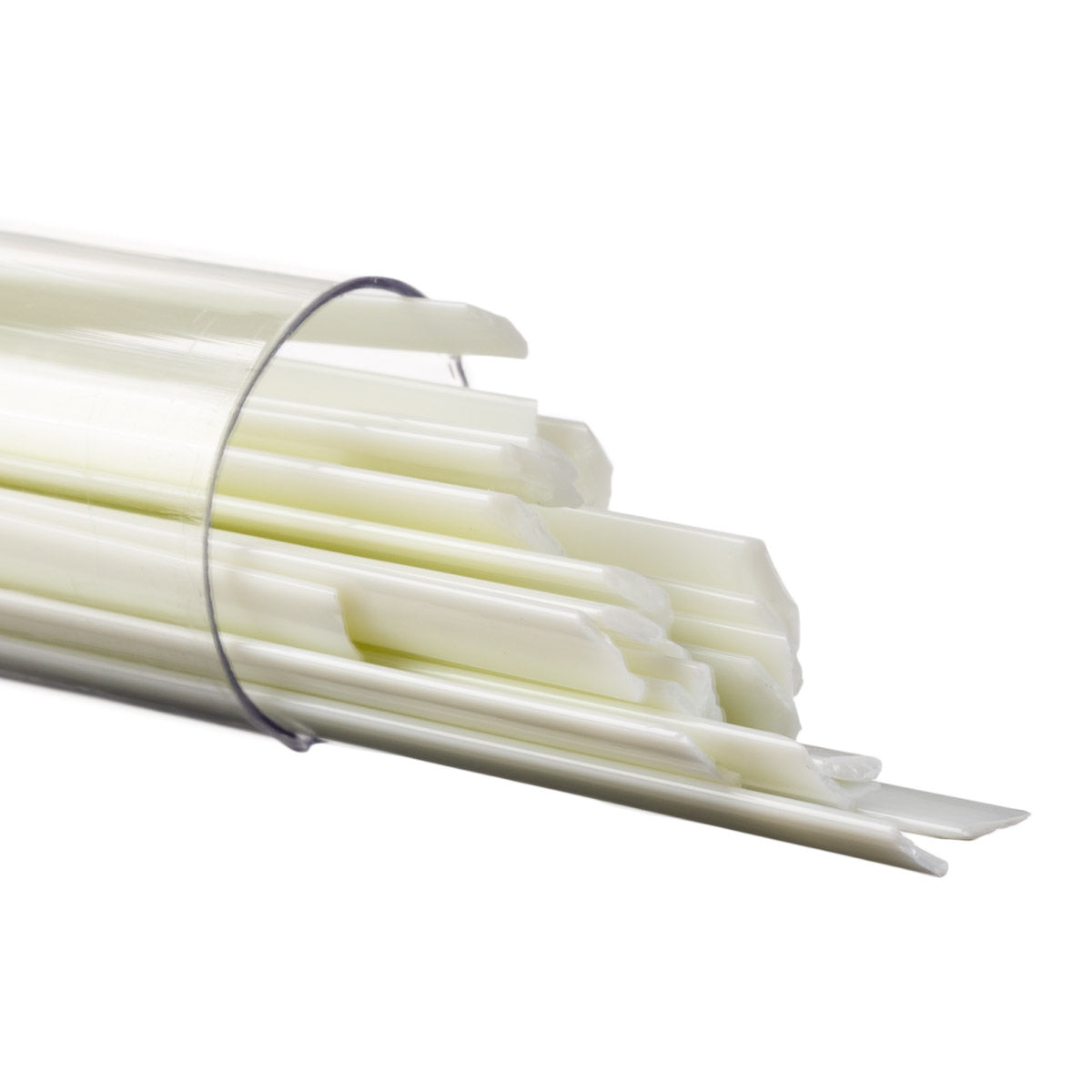 French Vanilla Opal Full Tube 5 oz BULLSEYE Glass Ribbon Noodle 90 COE Fusing-