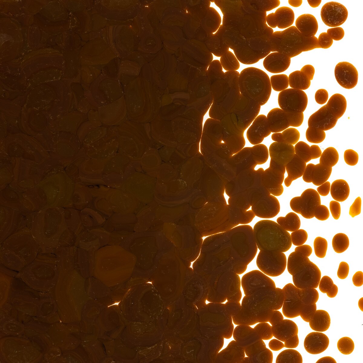 0203 Woodland Brown Opal 90 COE COARSE Full Jar One Pound Bullseye Frit-