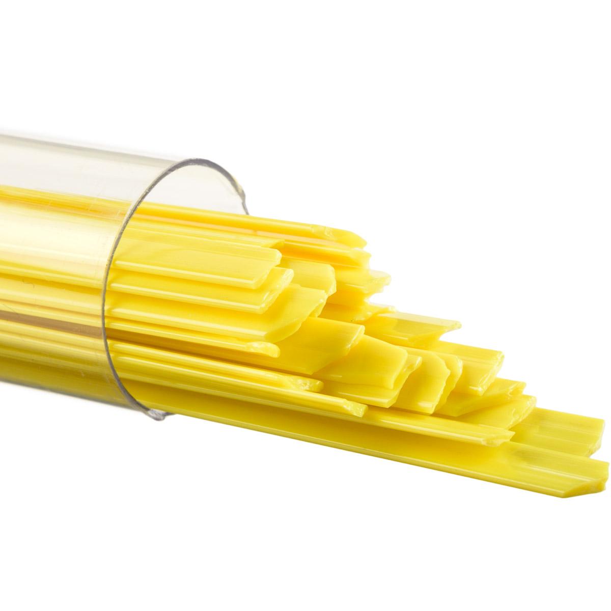 Sunflower Yellow Opal Full Tube 5 oz BULLSEYE Glass Ribbon Noodle 90 COE Fusing-