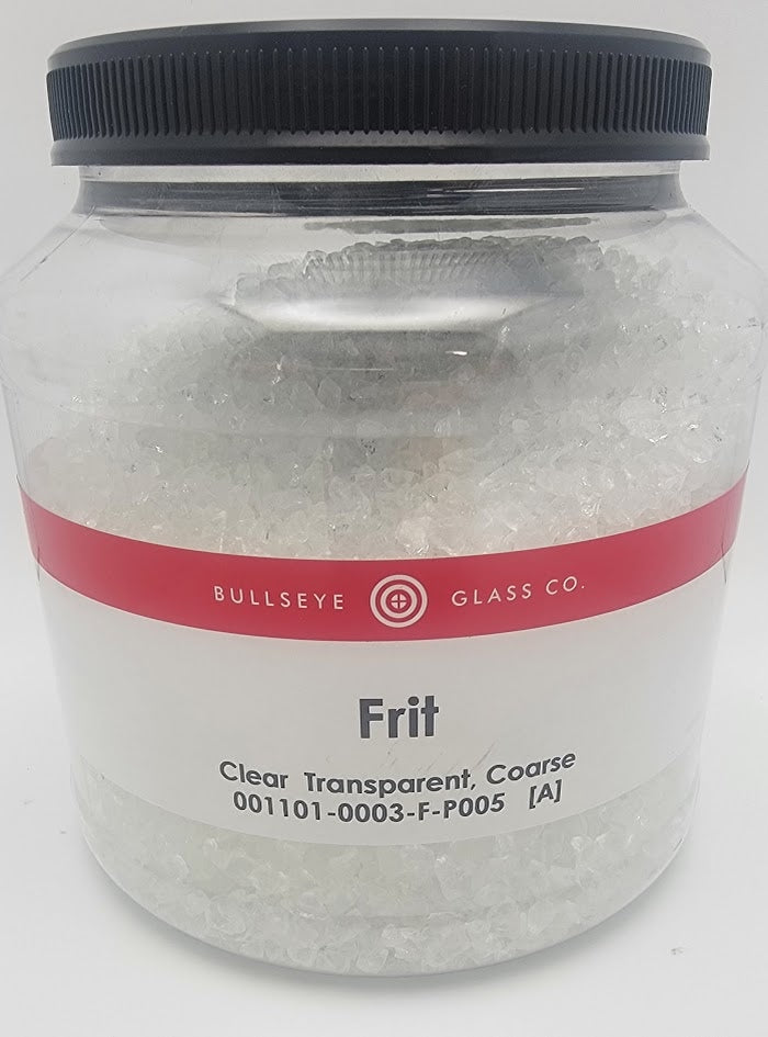 1101 Clear Transparent Coarse Full Jar FIVE POUNDS 90 COE Bullseye Frit Fusing Supplies Glass 90COE-