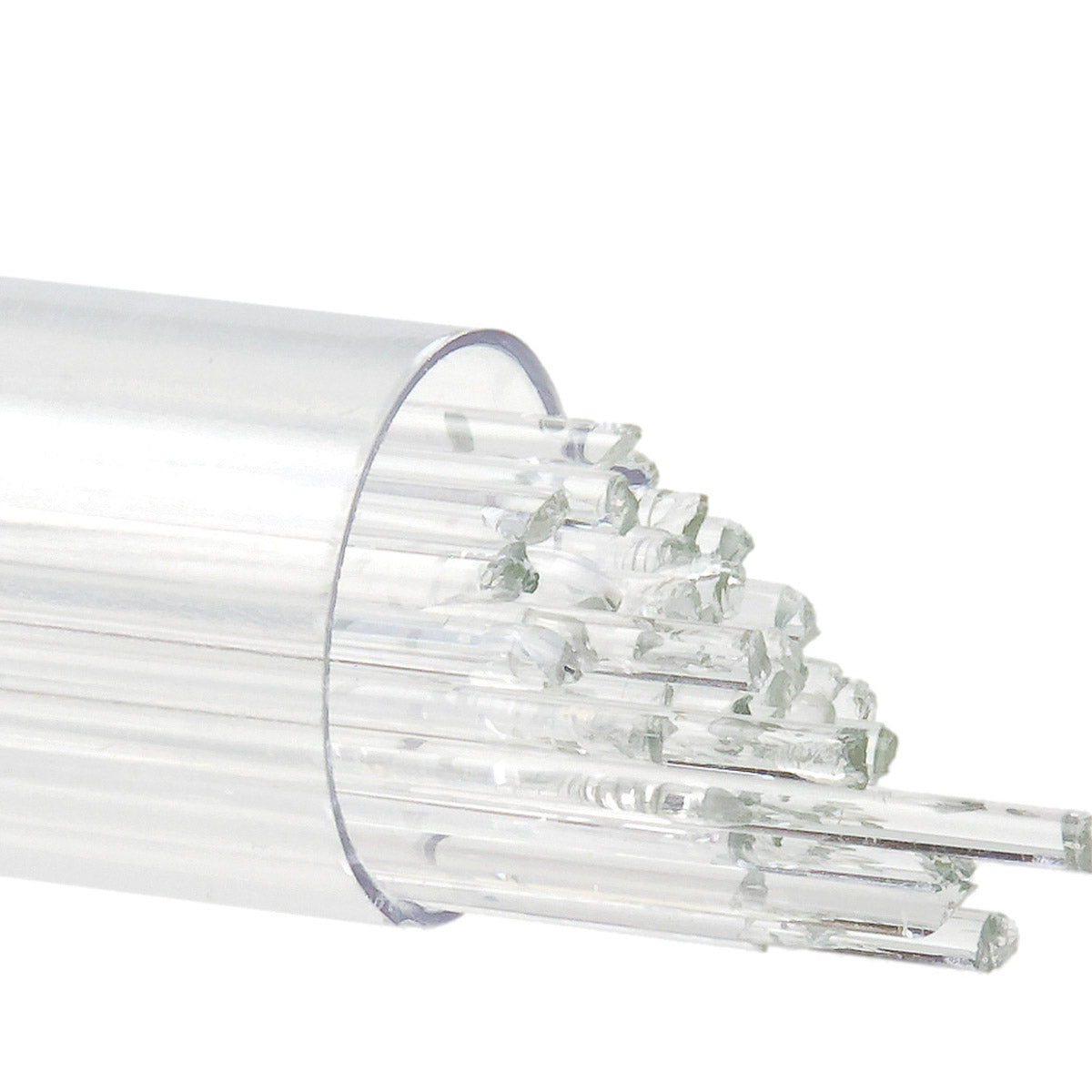 Clear Full Tube 6.5 oz BULLSEYE Glass Stringer 2mm 90 COE Fusing Lampwork-