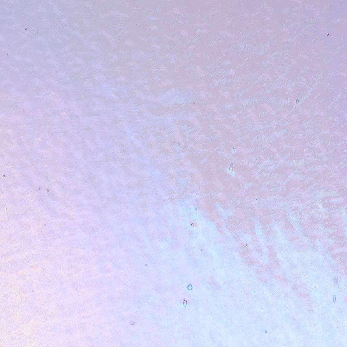 1442 Neo Lavender Shift Transparent IRIDIZED 90 COE Bullseye Fusing Glass Sheet 5x5 inch 3mm 90COE-