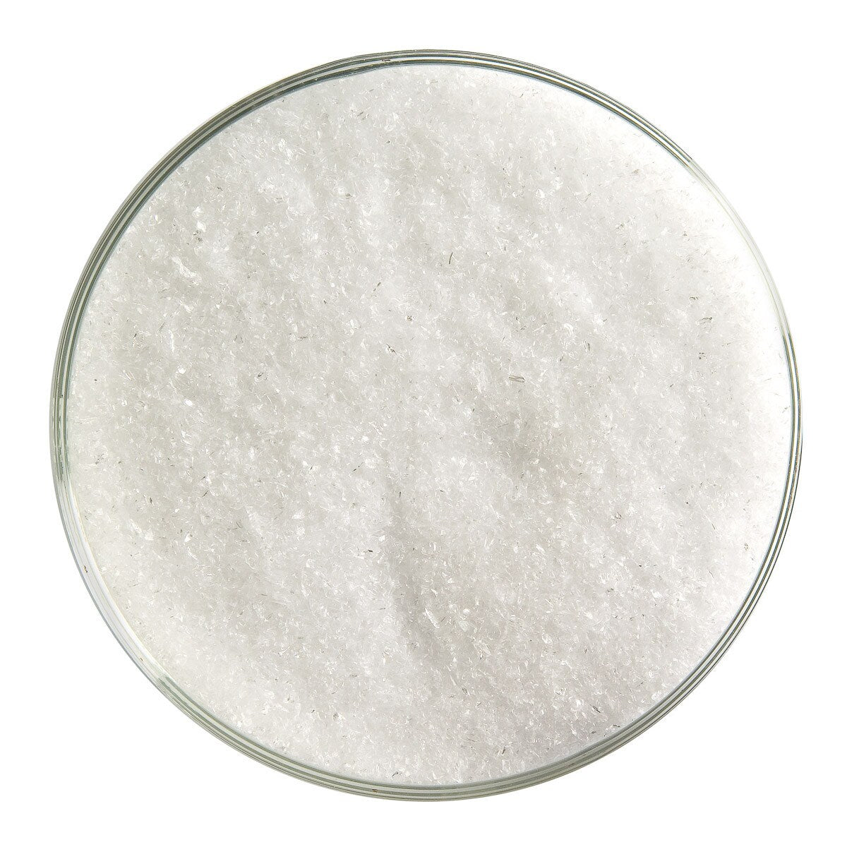 1101 Clear 90 COE FINE Full Jar One Pound Bullseye Frit-