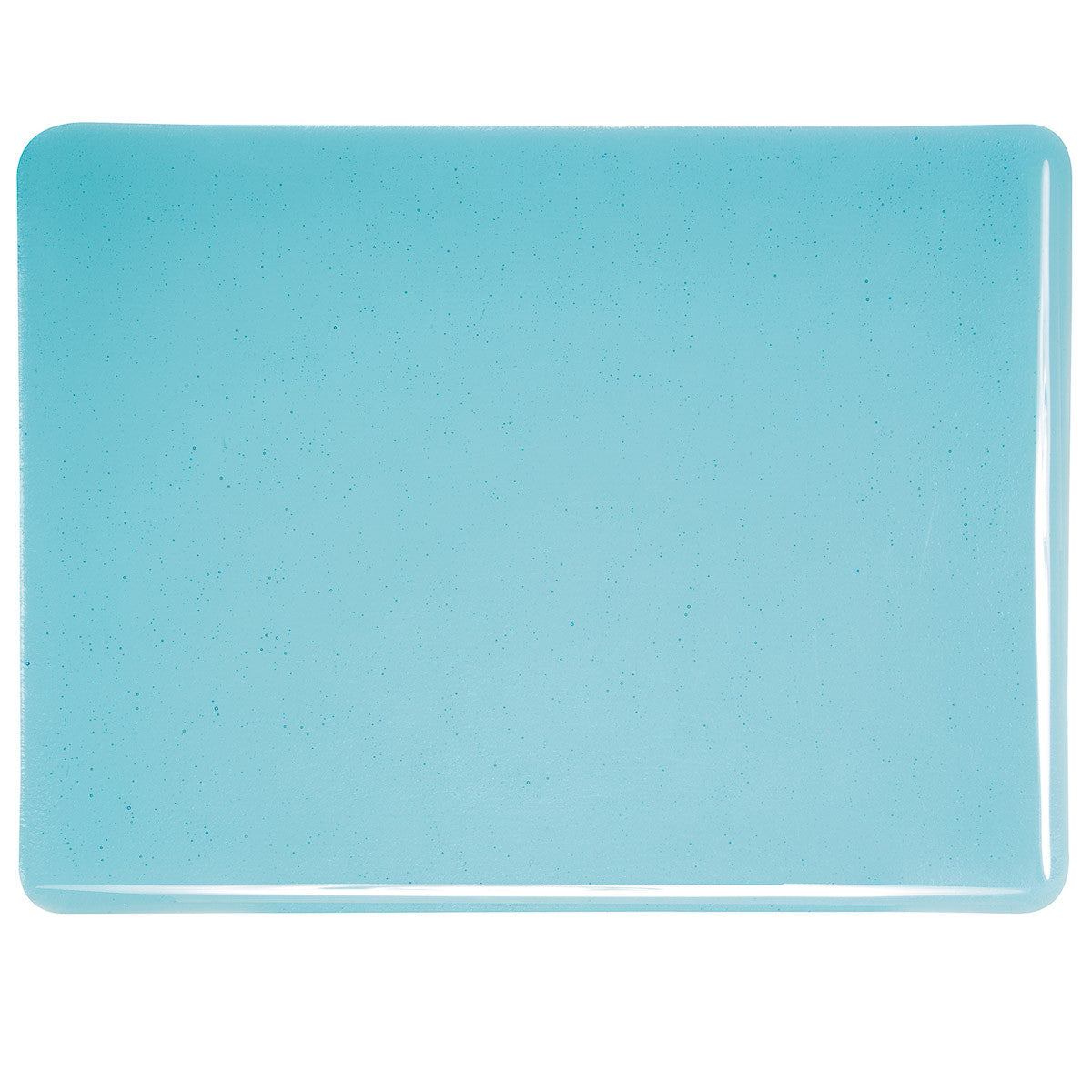 1416 Light Turquoise Transparent Bullseye 90 COE Glass Sheet 10x10" 90COE Fusing Supplies-