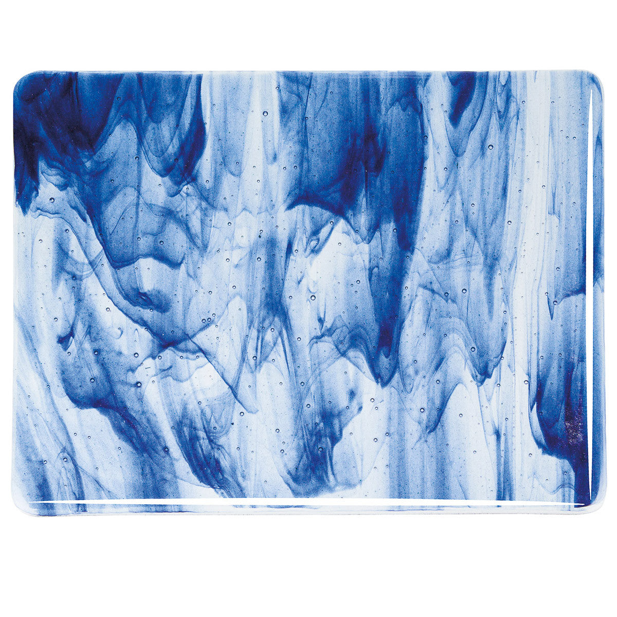 2140 Clear Blue Aventurine 2 Color Mix Bullseye 90 COE Glass Sheet 10x10" 90COE Fusing Supplies-