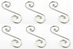 Curly Q - 1 13/16 x 3/4" Package of Six Design Elements Wire Shapes Hangers- 
