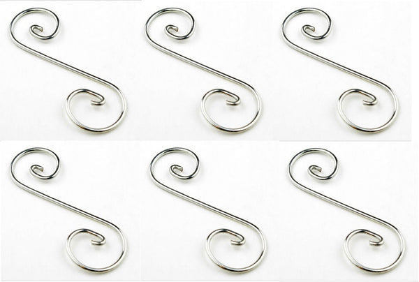 Curly Q - 1 13/16 x 3/4" Package of Six Design Elements Wire Shapes Hangers- 