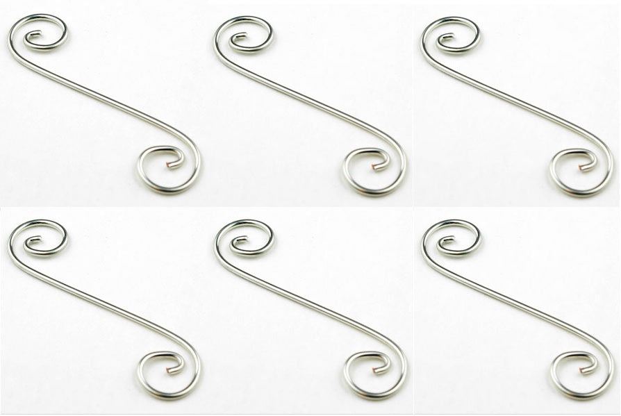 Curly Q - 2-3/16 in. x 9/16 in. Package of Six Design Elements Wire Shapes Hangers-