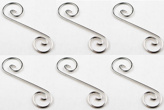 Curly Q - 2-5/16 in. x 3/4 in.  Package of Six Design Elements Wire Shapes Hangers-