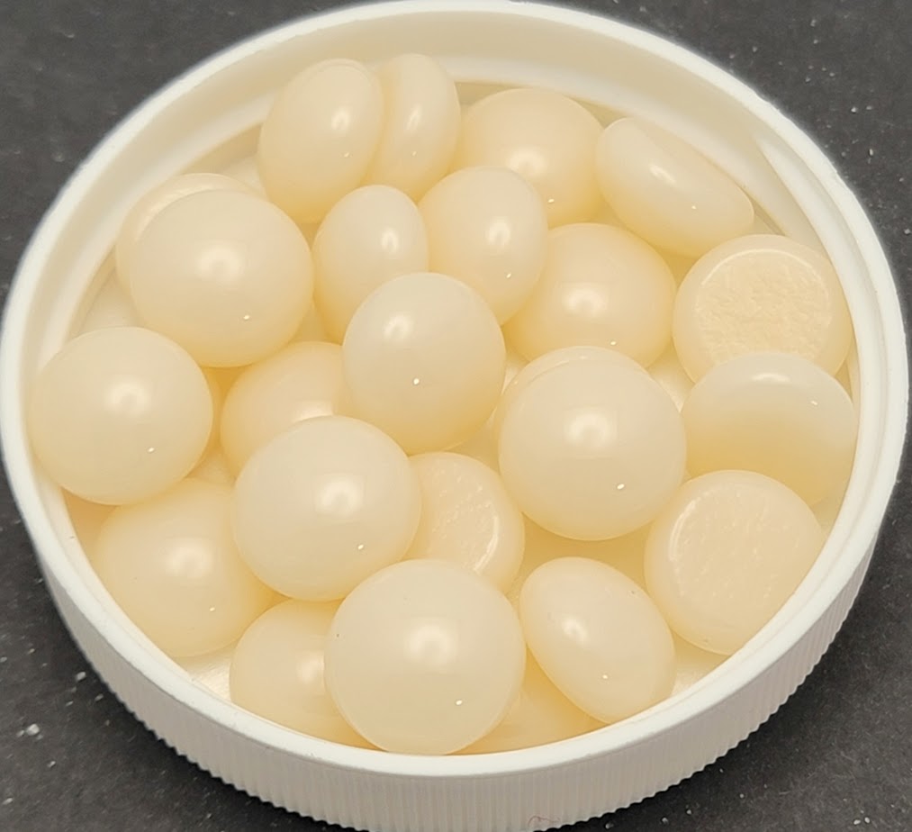 Champagne Opal Glass Design Elements 25 pieces Pebbles Dots System 96 COE Oceanside Compatible-
