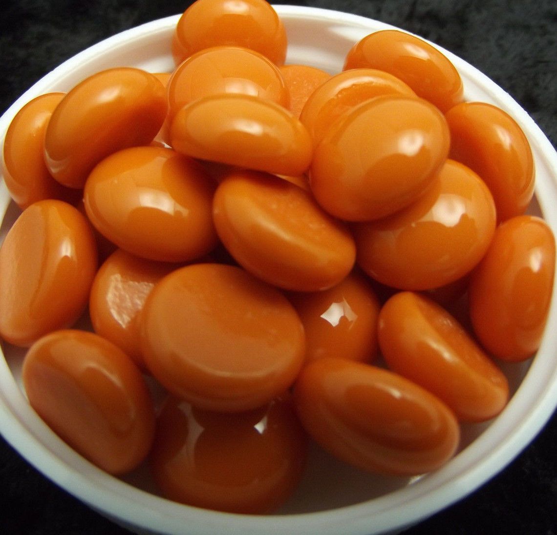 Persimmon Opal Medium Design Elements 25 pieces Pebbles Dots System 96 COE Oceanside Compatible-