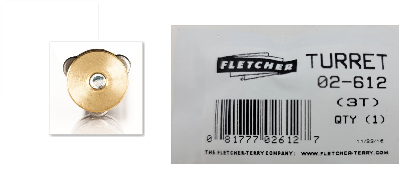 3 Wheel Replacement Turret for Fletcher Lens Cutter (FT 05 211)-