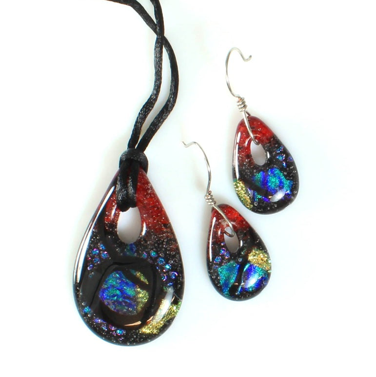 Little Fritters HOLEY TEARDROPS TRIO 75 Pendant Earring Set Glass Casting Mold-