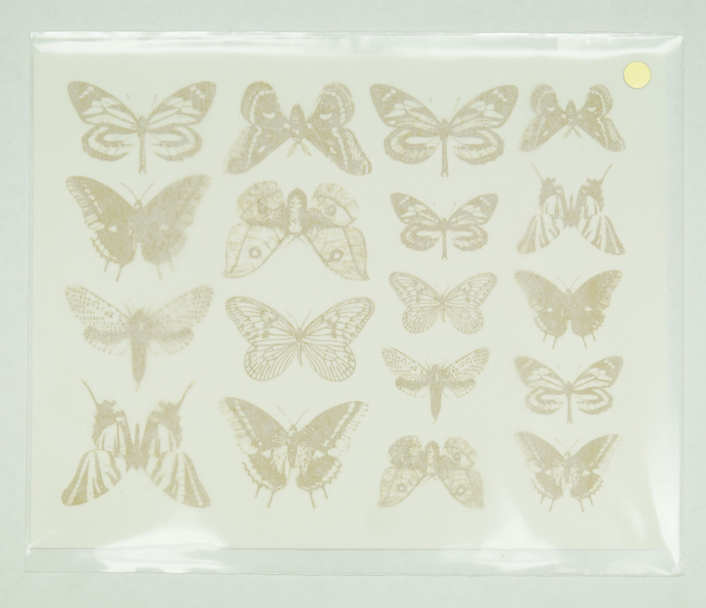 Butterflies Gold Fuse Art Decals for Glass Fusing 5.25 x 4 inch sheet