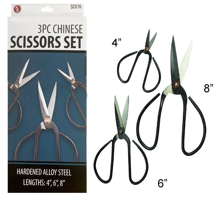 3 Piece Set SPEAR Point Hot Glass Shears Metal Scissors Cuts Lampworked Glass Moretti Rod-