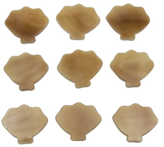 Three Seashells Clam Shells Small Glass Precut 96 COE Sea Life Series-