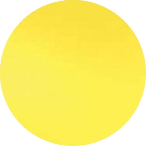 260.72 Lemon Yellow Opal ONE 2" Precut 96 COE Glass Circle Fusible-