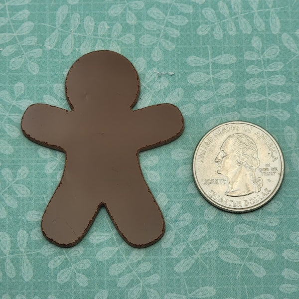 Gingerbread People Man 96 COE Choice of Size Glass Precut Shape Christmas 96COE-