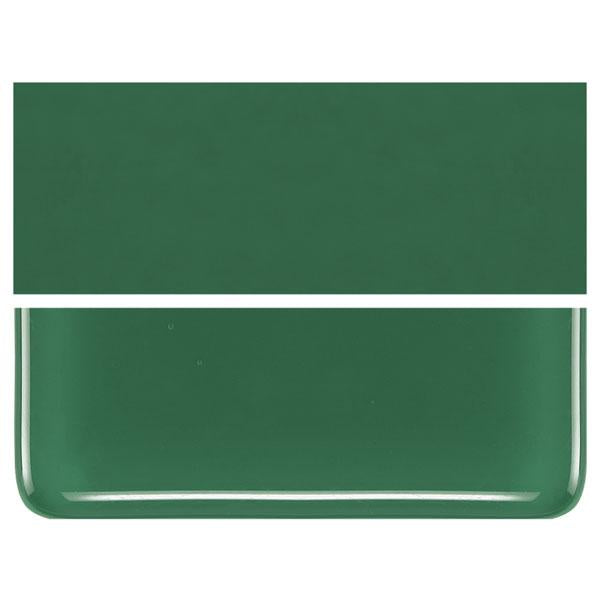 0141 Dark Forest Green Opal 90 COE Bullseye Fusing Glass Sheet 5x5 inch 3mm 90COE-
