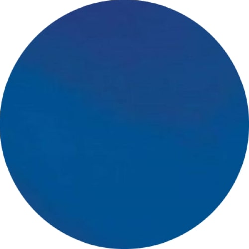 136 Dark Blue Transparent One 2" Precut 96 COE Glass Circle Precut-