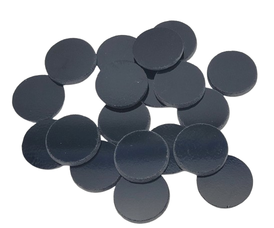 Wholesale Lot 1" Precut Black Circles 96 COE 20 Pieces Glass Fusing-