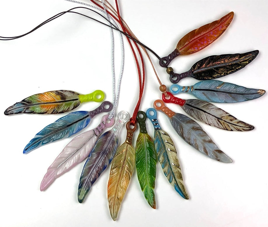 Little Fritters HOLEY FEATHER LF187 Glass Casting Frit Mold-